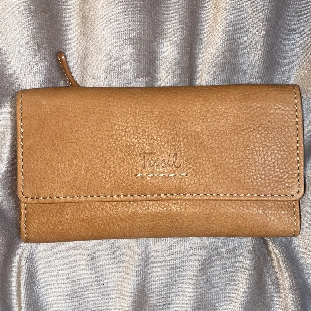 FOSSIL Grayson Beige Canvas Fabric Satchel & Fossil Popstich vintage Wallet 🆕